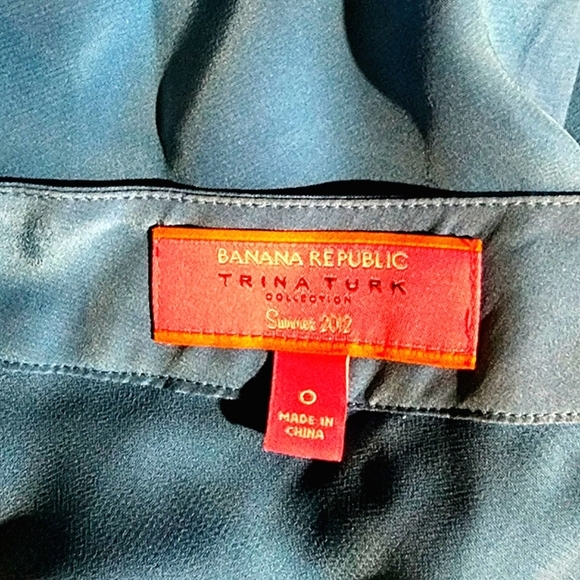 Banana Republic/Trina Turk 100% Silk One-Shoulder Mini Dress - Picture 5 of 7